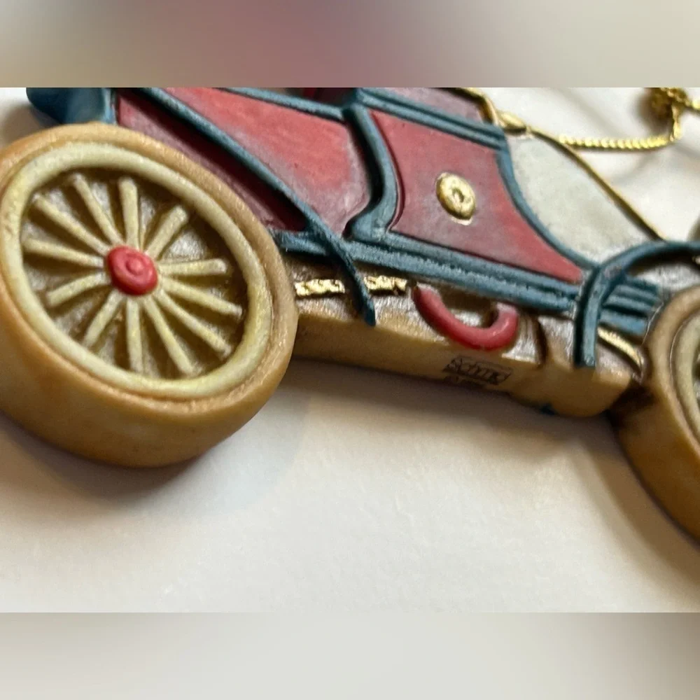 NOS Set of 3 Car Vintage Christmas Ornaments With Tags Limited Edition Decor MCM
